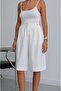 Ecru Pleated Front Capri Pants - 2