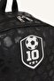 Unisex Football Themed Honeycomb Textured Backpack H9252A8Ns - 4