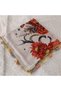 Handmade Needlework Writing, Scarf, Yemeni, Mevlit Cover, Head Cover, 4 Sides Embroidered, 100% Cotton, 100*100cm - 4