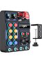 صندوق أزرار الألعاب PXN CB1 - صندوق أزرار USB قابل للبرمجة بـ 19 مفتاحًا مع إضاءة RGB لألعاب سباق/طيران الكمبيوتر