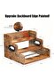 Portalof Liquor Bottle Storage Rack Wooden Multi-Layer Display Shelf for Liquor, Whiskey, and Beverages - 3