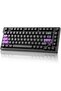 كيبورد العاب لاسلكي مزدوج 8K RT75 برو من يونزي (زهري، مفتاح احمر) | Hall Effect Magnetic Switches &