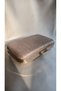 Women's Rose Gold Laser Fabric Stylish Evening Dress Clutch Bag with Extra Chain and Detachable Handle - 2