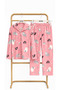 Girl's Buttoned Pajama Set - 2
