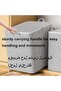 شنطة تخزين محمولة مبطنة قابلة للطي بنمط هاوندستوث من قماش غير منسوج بتصميم حجم كبير للغاية سعة 180 ل - 5