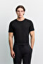 Men's Black Elastic Waist Side Pockets Injection Printed Cut-Off Legs Meter Printed Technical Jogger A62Y340 - 8