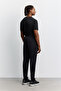 Men's Black Elastic Waistband, Side Pockets, Mesh Detail Technical Jogger A62Y3411 - 5