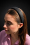 Bym162-1 Women's Black Straw Textured Thin Hair Crown Bohemian Daily Accessory - 2