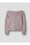Strickpullover Schulterfreies - 3