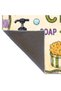 Eta Written and Thematic Modern Woven Base Decorative Carpet Eta4158 - 5