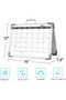 Dry Erase Board 16x12 Double Sided Magnetic Small Whiteboard with Stand | Portable, Foldable, With Stand, Magnetic, Desk Top White Board for School Classroom Homeschooling Office Home Teacher Student - 4