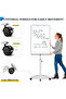 Mobile Whiteboard,90x60cm Stand Magnetic Dry Erase Board, Chart Easel Board with Adjustable Height,Suitable for Office,Home, Classroom - 8