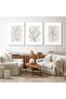Signtouch Neutral Botanical Beige Plant Line Unframed Wall Art 3-Piece 40x60 cm - 3