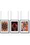 Signtouch Neutral Floral Beige Cream Black Wall Art 2-Piece Black Frame 40x60 cm - 3