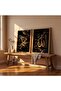 Signtouch Allah Muhammad Islamic Wall Art Set of 2 Gold Frame 40x60 cm - 5