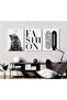 Signtouch Leopard Black White Stockholm Wrap Framed Wall Art 3-Piece 50x70 cm - 4