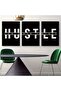 Signtouch Hustle Your Future Inspirational Wrap Framed Wall Art 3-Piece 40x60 cm - 4