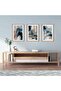 Signtouch Blue Navy Watercolor Textured Wall Art 3-Piece Wooden Frame 30x40 cm - 5