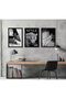 Signtouch Floral Beige Botanical Wall Art 3-Piece Black Frame 40x60 cm - 4