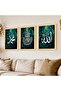 Signtouch Allah Muhammad Framed Islamic Wall Art Set of 3 40x60 cm - 2