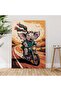 Signtouch Brown Beige Abstract Wall Art Set of 3 Outer Frame 40x60 cm - 3
