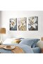Signtouch Abstract Geometric Black Brown Wall Art 3-Piece Outer Frame 50x70 cm - 2