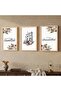 Signtouch Office Living Room Canvas Wall Art Set of 3 Outer Frame 40x60 cm