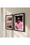 Signtouch Pink Fashion Girl Glam Boutique Wall Art 2-Piece Black Frame 40x60 cm - 5