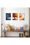 ALAYRA Tree Butterfly Landscape Wrap Framed Canvas Wall Art Set of 3 60x80 cm - 4
