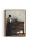 Signtouch Vintage Classical Reading Woman Portrait Wall Art Outer Frame 30x40 cm