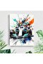 Signtouch Watercolor Vehicle Illustration Styling Wrap Framed Wall Art 40x60 cm