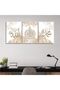 Signtouch Arabic Calligraphy Wrap Framed Islamic Wall Art Set of 3 30x40 cm