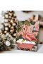 Signtouch Tropical Flamingo Bathtub Illustration Wrap Framed Wall Art 30x40 cm - 2