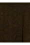 Vizyon New Season Brown Crew Neck Patterned Women's Knitwear Sweater - 6