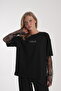 Women's Stone Print Lace Detail Blouse - 5