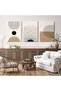 Signtouch Mid Century Geometric Terracotta Framed Wall Art 3-Piece 40x60 cm - 5