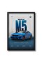 Signtouch BMW M5 Car Super Sedan Automotive Garage Wall Art Outer Frame 40x60 cm