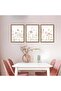 Signtouch Wildflower Pink Floral Nursery Framed Wall Art 3-Piece 50x70 cm - 6