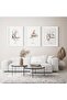 ALAYRA Shukr Sabr Salam Hotel Islamic Wall Art 3-Piece Outer Frame 60x80 cm