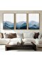 Signtouch Line Terracotta Geometric Wall Art 3-Piece Black Frame 40x60 cm
