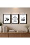 Signtouch Allah Muhammad Framed Islamic Wall Art Set of 3 30x40 cm