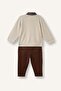 Plaid Polo Collar Long Sleeve Top Wide Cut Bottom 2-Piece Set Baby Boy I1943A526Au - 7