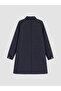 Shirt Collar Patterned Women's Coat - 7