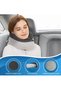 Travel Neck Pillow Memory Foam U Shaped Neck Support 100% Pure Memory Foam Pillow Ergonomic Design Soft Best Full Neck Surround Pillow Sleep for Airplane Car Office and Home Resting (Black) - 4