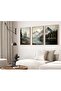 Signtouch Scandinavian Mountain Landscape Wall Art 3-Piece Outer Frame 50x70 cm - 2