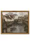 Signtouch Vintage Town Near La Panne Oil Nature Wall Art Outer Frame 40x60 cm