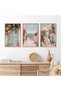 Signtouch Italy Coast Cityscape Florida Wall Art 3-Piece Wooden Frame 30x40 cm - 6