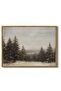 Signtouch Winter Pine Forest Canvas Wall Art Outer Frame 40x60 cm