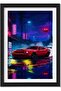 Signtouch Smoke Sports Car Wall Art Outer Frame 50x70 cm