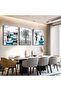 Signtouch Black Beige Grey Black White Gold Foil Wall Art Black Frame 30x40 cm - 4
